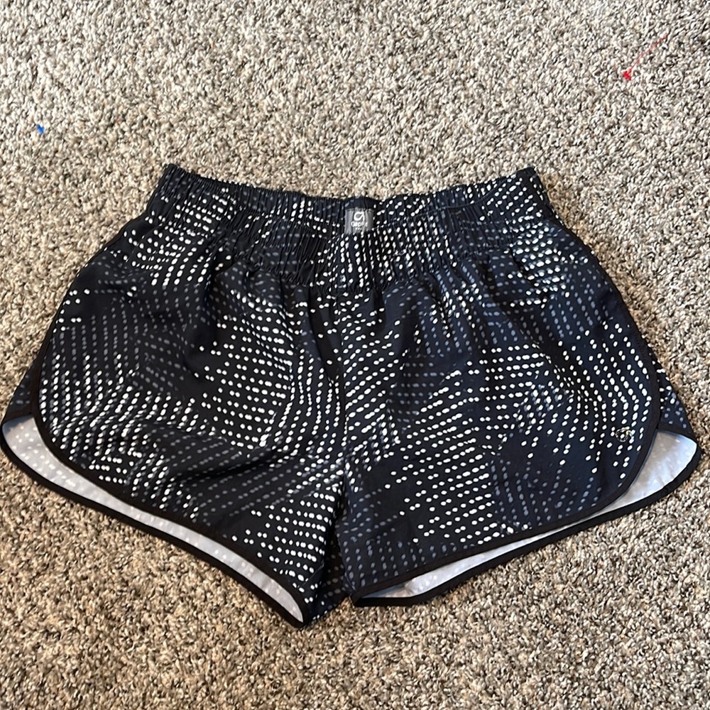 Gap Fit Athletic Shorts size medium black, white, grey, with liner/underwear